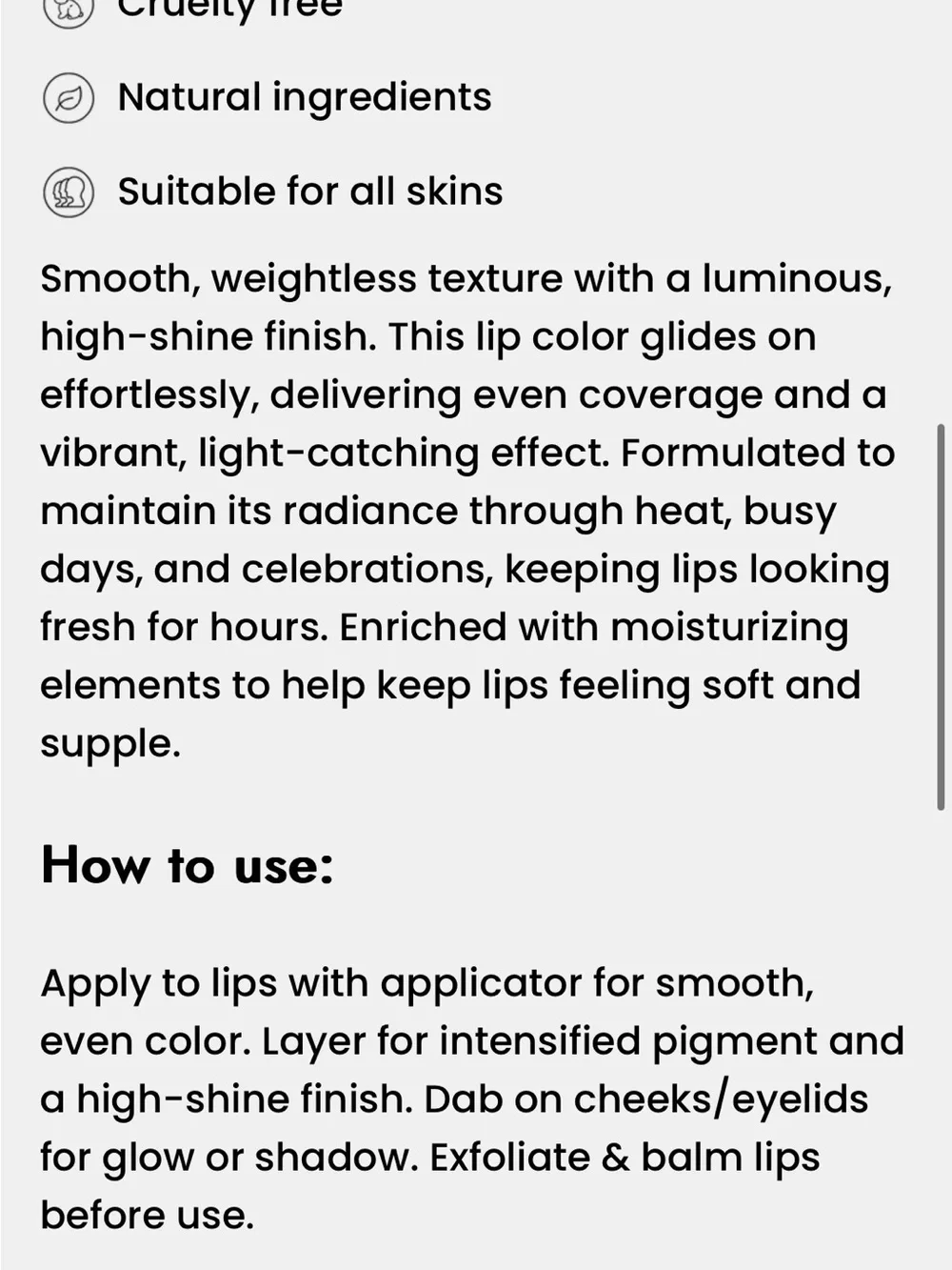 Eliya Rosy Pink Lip Balm & Gloss